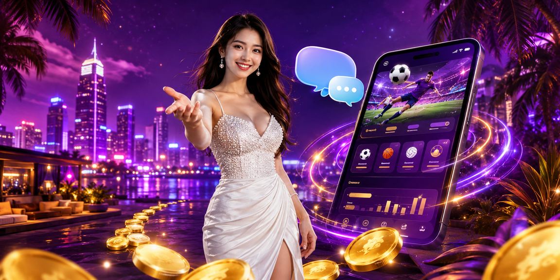 Bầu không khí sôi động tại TP.HCM với đèn neon và cá cược thể thao trực tuyến về đêm