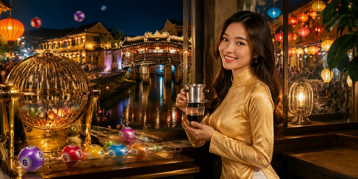Phụ nữ Hội An trong tà áo dài tham gia xổ số và ưu đãi cá cược trực tuyến
