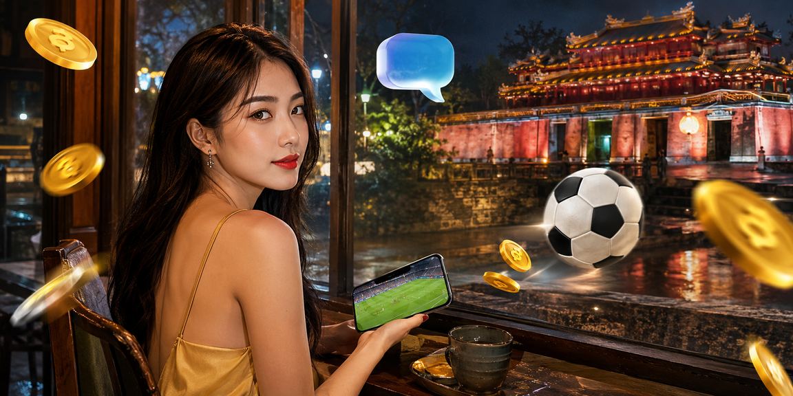 Người dùng tại Huế thưởng thức cà phê và kiểm tra chính sách bảo mật khi tham gia cá cược thể thao trực tuyến