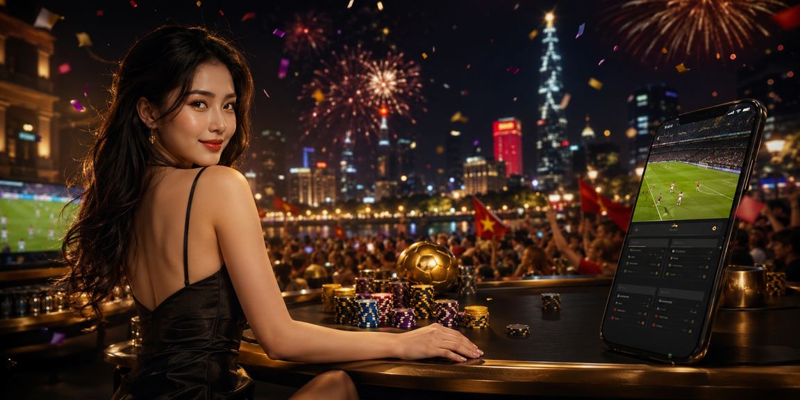 Cảnh cá cược và giải trí trực tuyến Việt Nam với bầu không khí sôi động và sống động